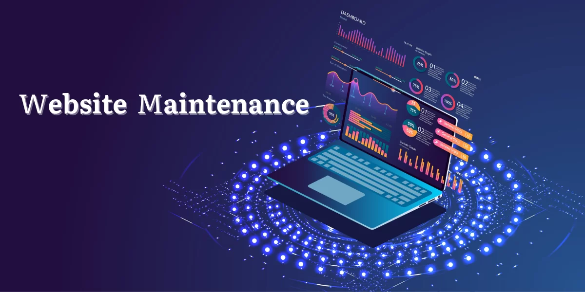illustration of website maintenance